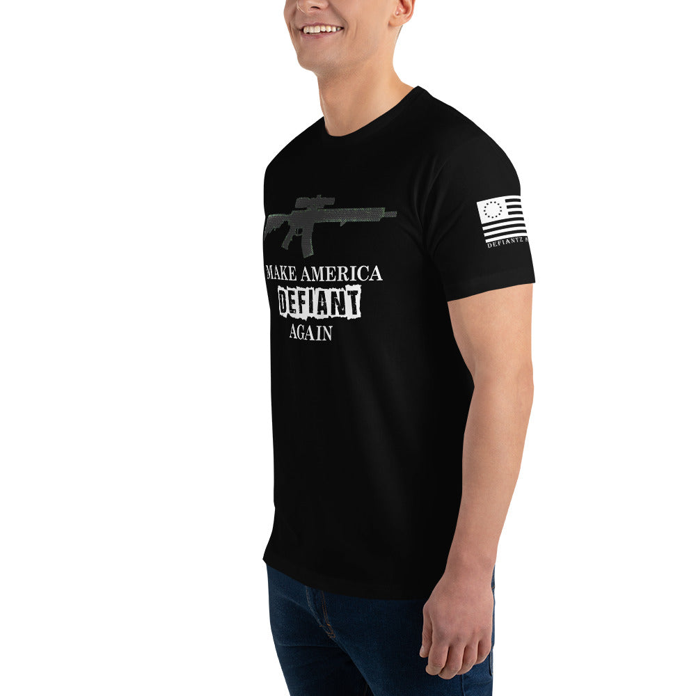 AR Make America Defiant Again - Short Sleeve Tee (wht txt)