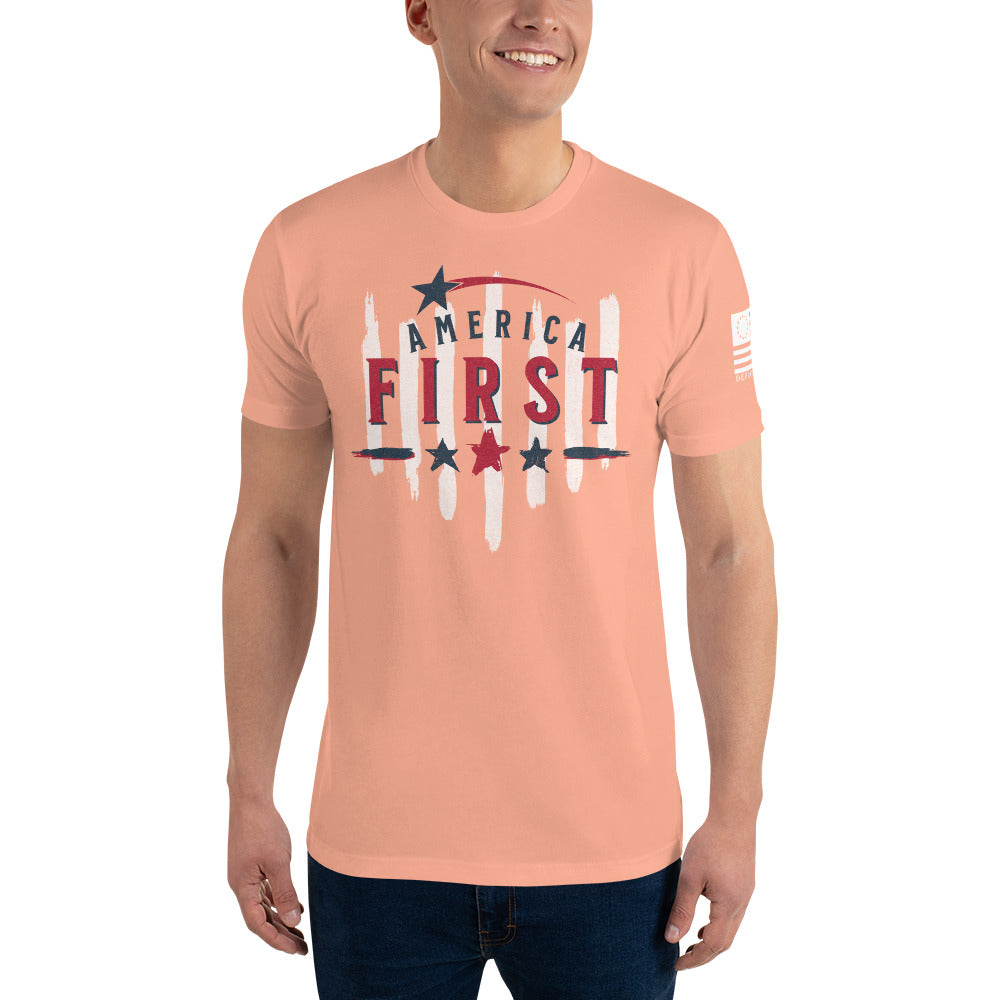 America First (Stars) - Short Sleeve Tee