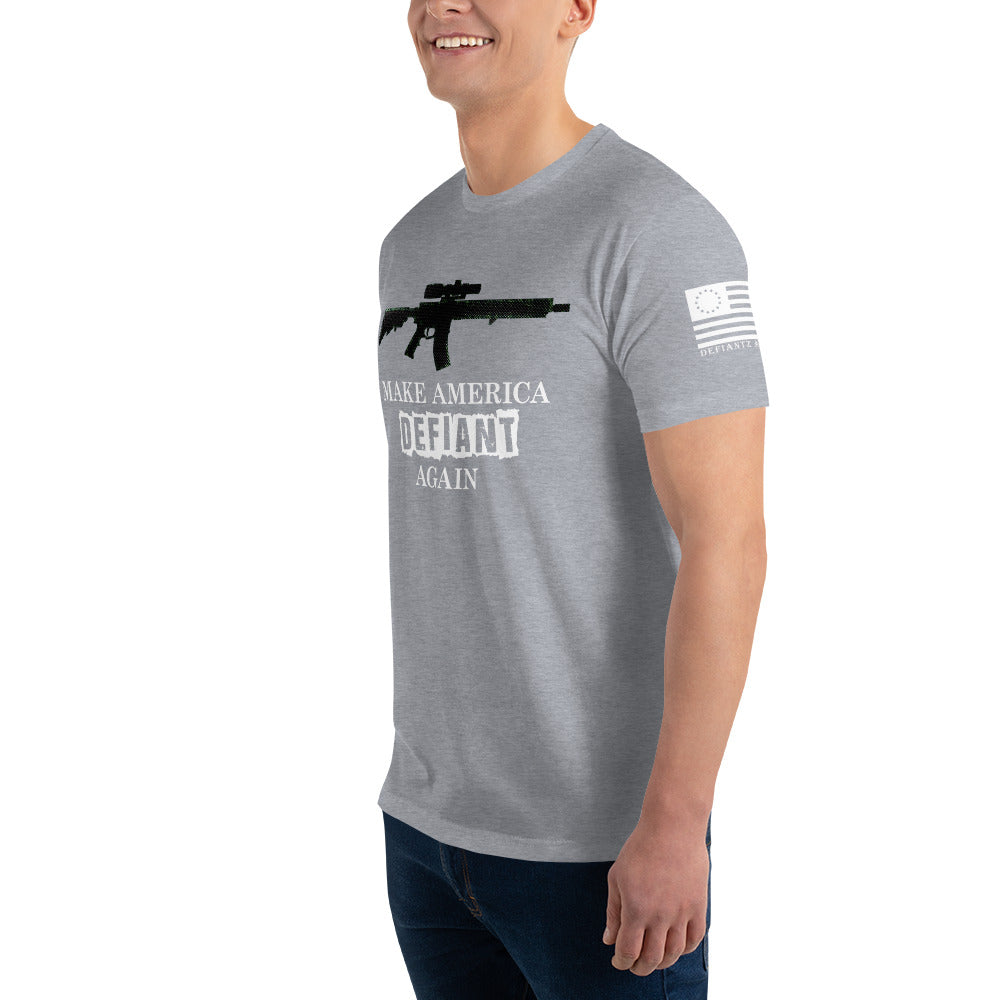 AR Make America Defiant Again - Short Sleeve Tee (wht txt)