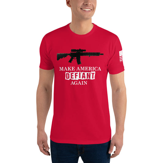 AR Make America Defiant Again - Short Sleeve Tee (wht txt)