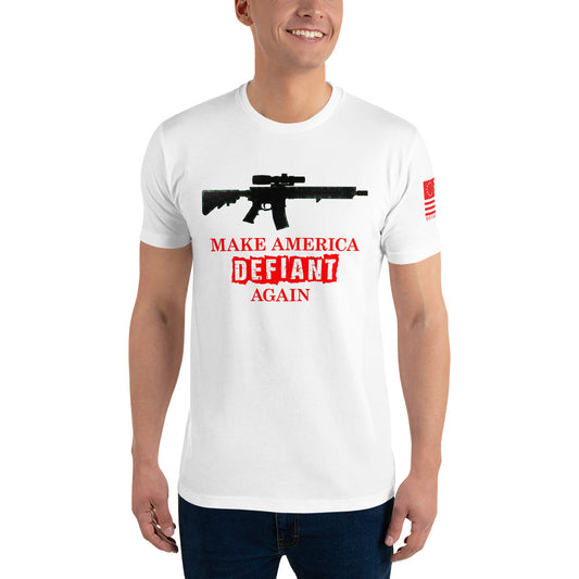 AR Make America Defiant Again - Short Sleeve Tee (Red Txt)