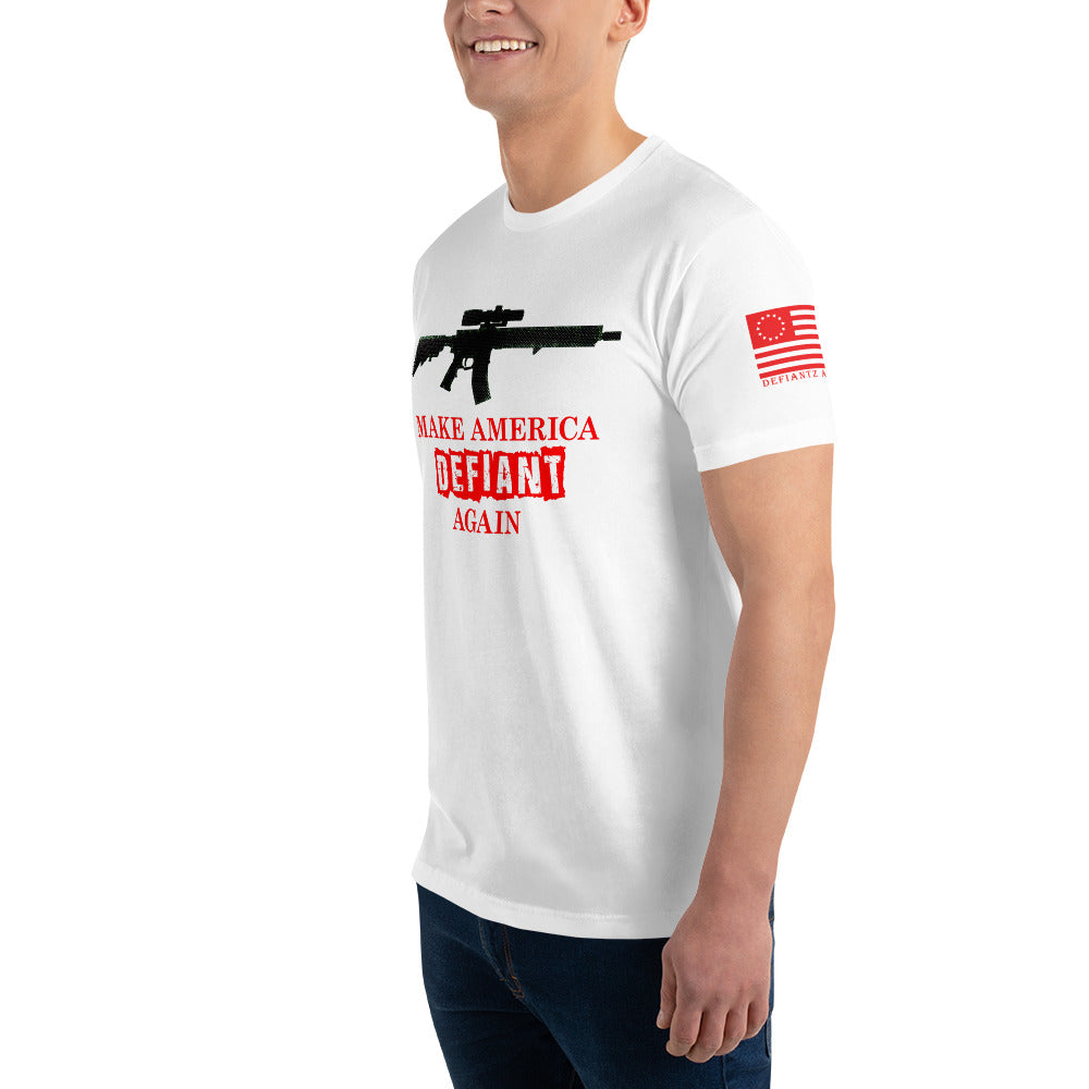 AR Make America Defiant Again - Short Sleeve Tee (Red Txt)