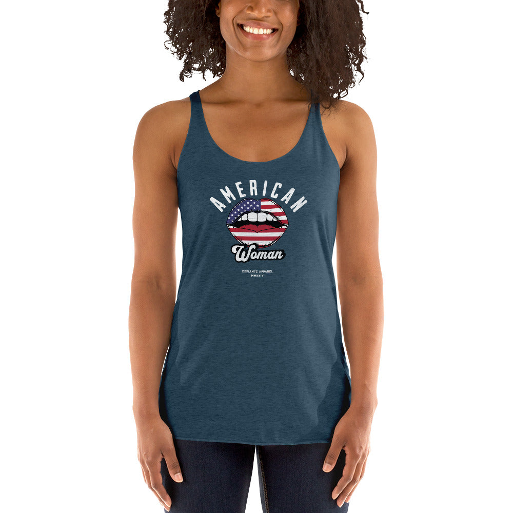 American Woman - Women's Racerback Tank