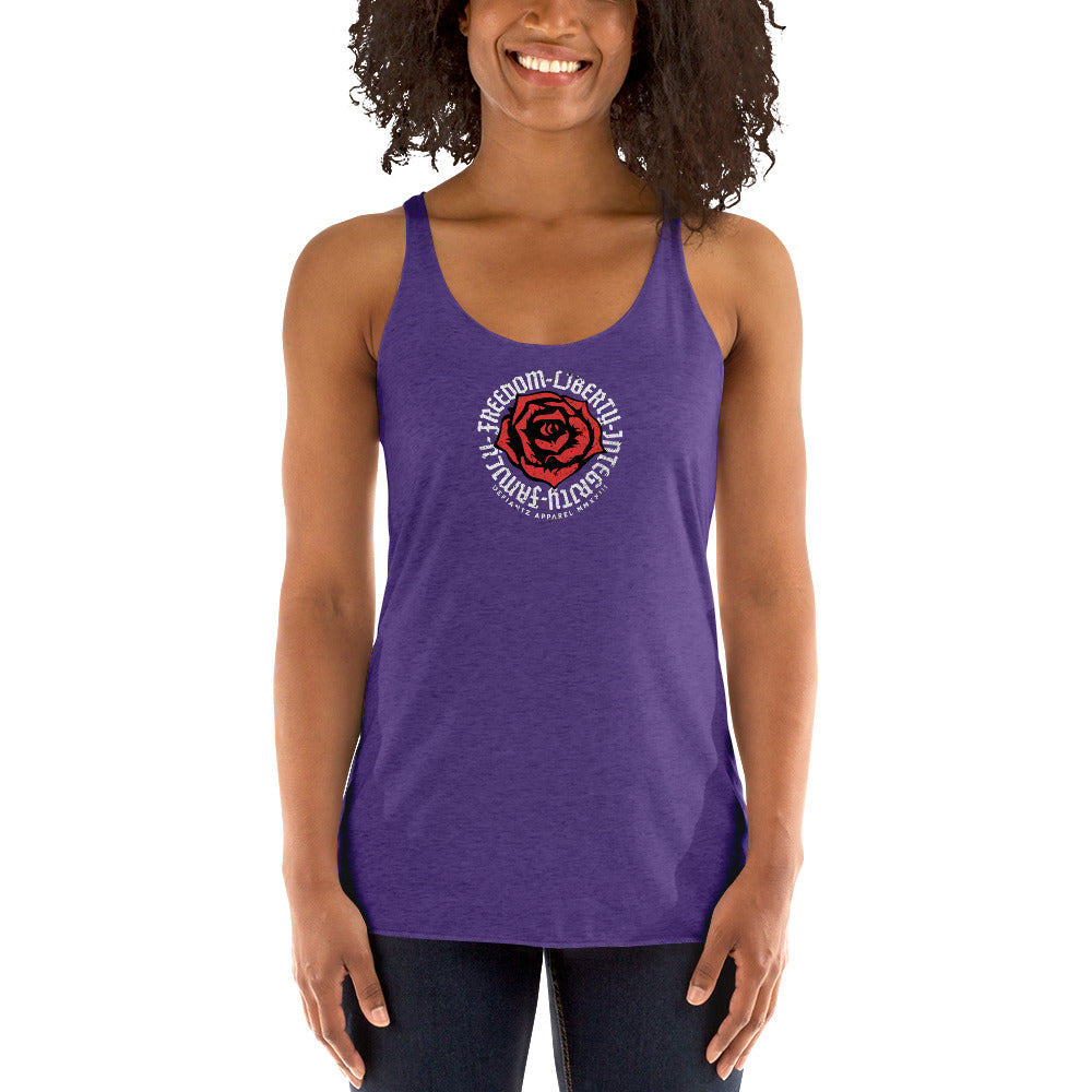 Freedom Liberty Rose - Women's Racerback Tank