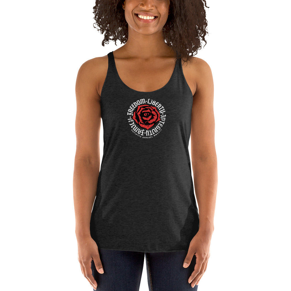 Freedom Liberty Rose - Women's Racerback Tank