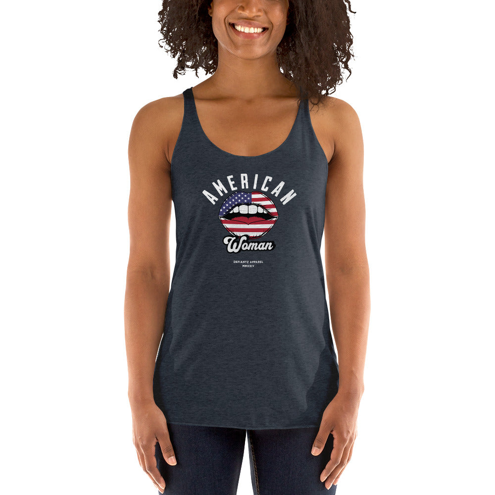 American Woman - Women's Racerback Tank