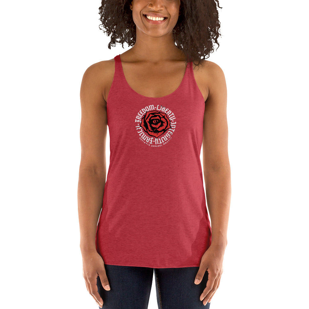 Freedom Liberty Rose - Women's Racerback Tank