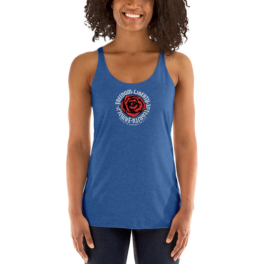 Freedom Liberty Rose - Women's Racerback Tank