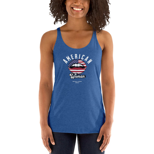 American Woman - Women's Racerback Tank